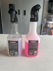 2-Pack WeatherTech TechCare Floor Mat Cleaner & Protector Kit 18oz Bottles Used