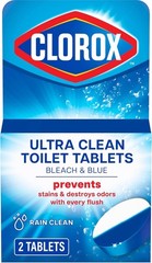 Continuous Cleaning Toilet Tablets with Rain Clean Scent – 2 Count, 4