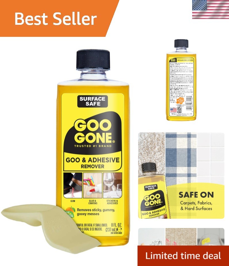 Liquid – 8 Ounce – Surface Safe Adhesive Remover