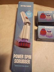 Synoshi Power Spin Scrubber Electric Cordless Battery Powered