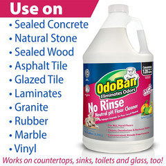 Odoban Pet Solutions No Rinse Neutral Ph Floor Cleaner Concentrate, Made in the