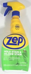 ZEP Mold Stain & Mildew Stain Remover, 32 oz, 2 Pack