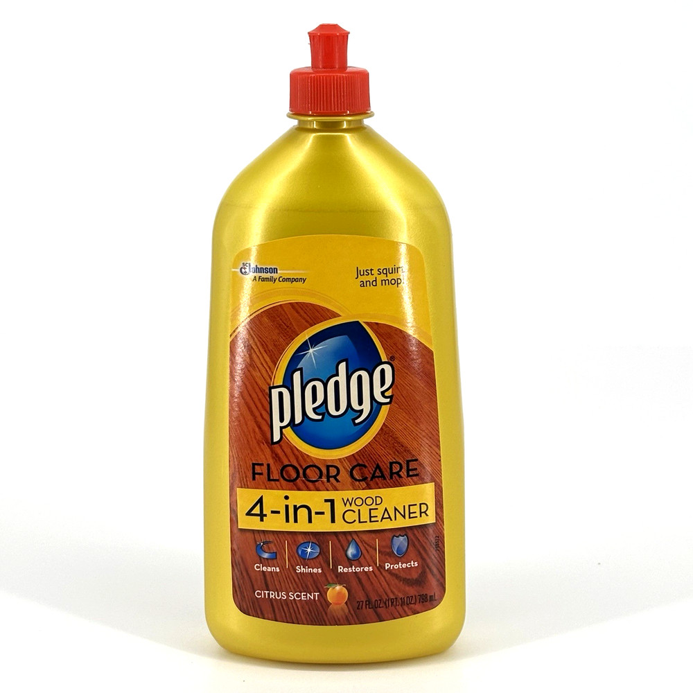 Pledge 4 in 1 Wood Cleaner Floor Care 27 Fl Oz Hardwood Citrus New Discontinued