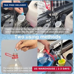 100 Pieces Car windshield washer fluid Concentrated Clean Tablets,New Formula wi
