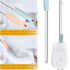 28inch Long Bendable Water Bottle Cleaning Brush 2 Pack Nylo Water Bottle