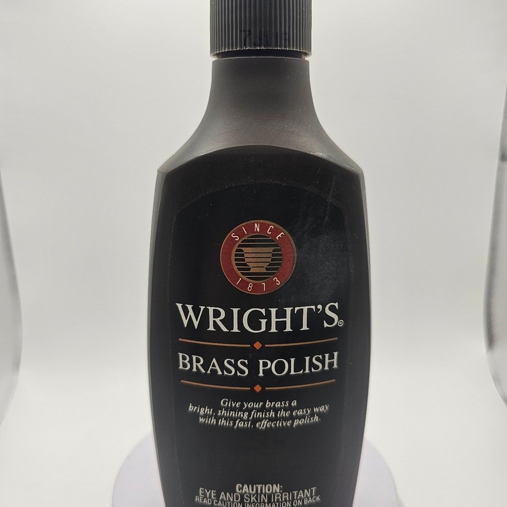 Wright’s All Purpose Brass Polish for Brass Copper Chrome Bronze Pewter 8oz USED