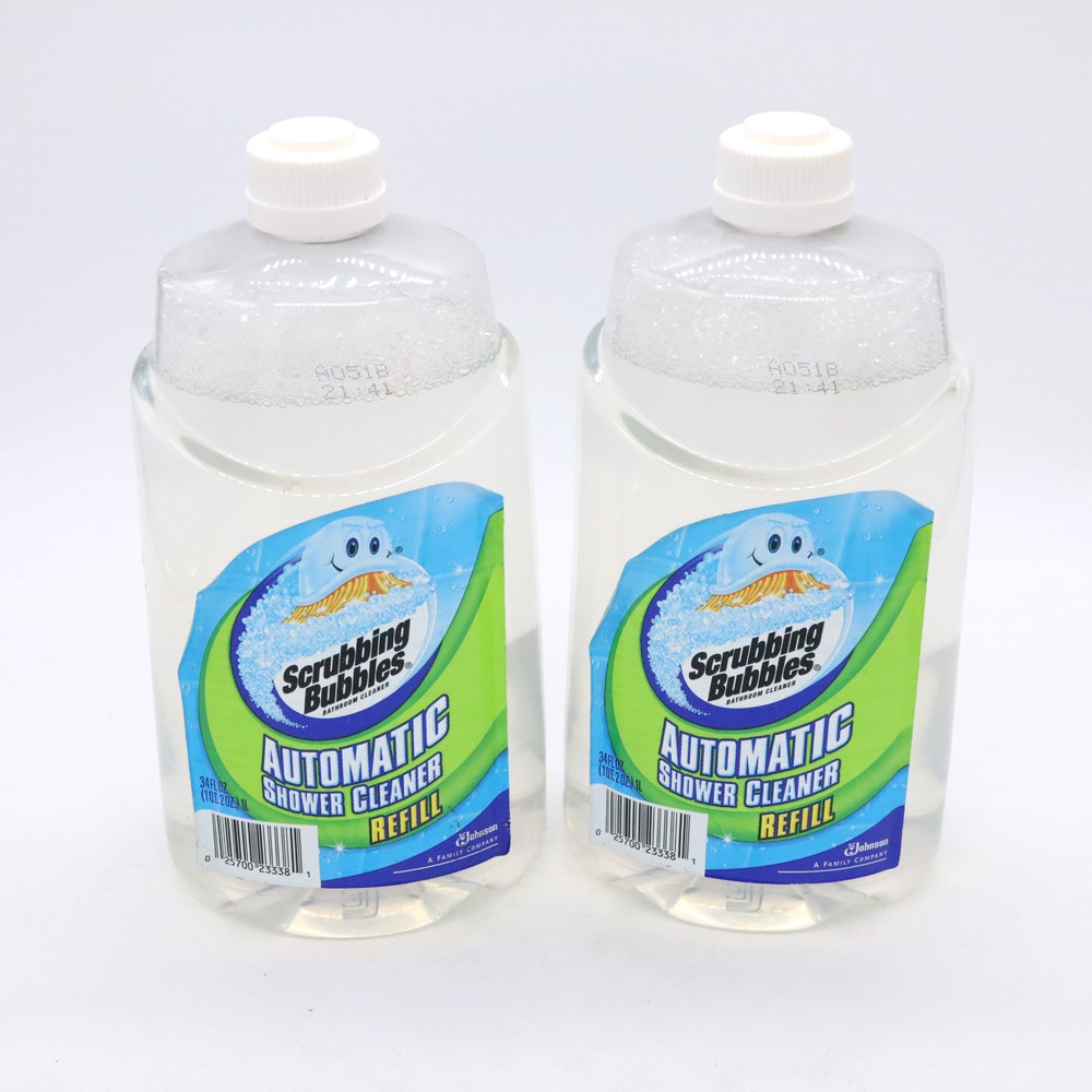 Scrubbing Bubbles Automatic Shower Cleaner Refill 34oz Lot of 2 NOS