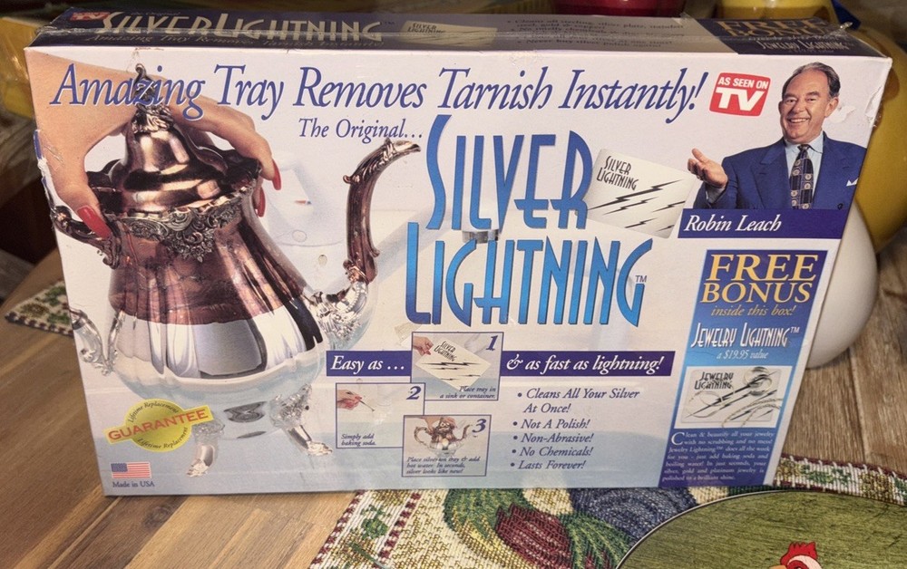 New/Sealed Silver Lightning Jewelry Cleaner Tarnish Remover As Seen on TV