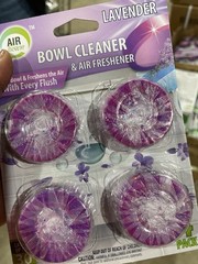 Air Fusion Bowl Cleaner & Air Freshener 4 Pack Lavender Pine Fights Odors Cleans