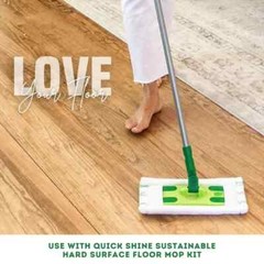Quick Shine Liquid Multi-Surface Floor Finish, 64 fl. oz., Household Floor Clean