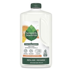 Dish Soap Refill, Liquid Dishwashing Soap, Clementine Zest & Lemongrass, 50 fl