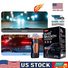 Glass Oil Film Remover for Car,Removes Oil Film & Smudges for Car Windshields