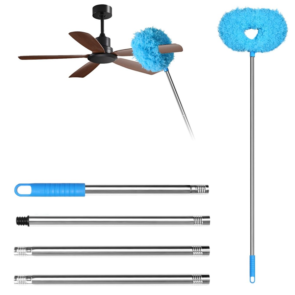 Storystore Ceiling Fan Cleaner Duster Adjustable Duster with Extension Pole
