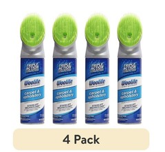 Woolite Carpet & Upholstery Triple Action Foam Cleaner Odor Stain Remover 4PK