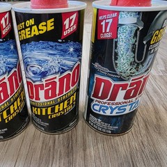 Lot of 4 Drano Crystals 18 oz Kitchen Clog Remover