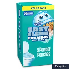 Toilet Bowl Cleaner 5 Pack Powder Pouches Foaming Limescale Stain Removal