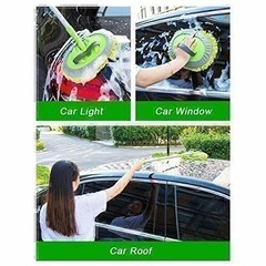 Adjustable Telescopic Car Wash Brush Kit Mop Long Handle Vehicle Cleaning Tool