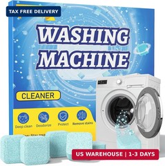 Washing Machine Cleaner Tablets, 24 Pack, Deep Cleaning Descaler and Suitable fo