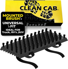 Universal Fit Truck Step Mounted Brush – Heavy Duty Boot Brush for Trucks, Rvs,
