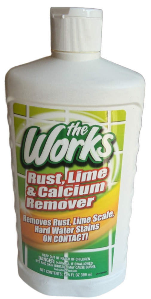 1x The Works Rust Lime Calcium Remover 13.5 FL OZ New Sealed 1 Bottle Hard Water