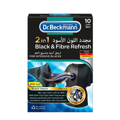 Dr.  Beckmann (2 in 1) Black & Fibre Refresh (10 Sheets), Deep Black, No Pilling