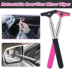 Side Mirror Squeegee, 2 PCS Car Mirror Squeegee, Retractable Car Rearview Mir…
