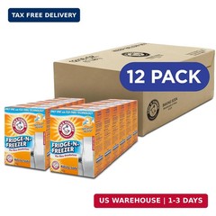 Baking Soda Fridge and Freezer Odor Absorber Moisture Remover Orange 14 oz