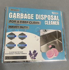 EEMANI Garbage Disposal Cleaner Tablets, Lavender, 24 Count, 1 Year Supply