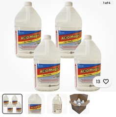 *NEW* 4x – 1 GAL. CERTOL ACID MAGIC® USA/128 – BUFFERED MURIATIC ACID Exp. 2027