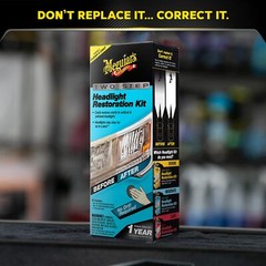 Meguiars Two Step Headlight Restoration Kit Cleaner Restores