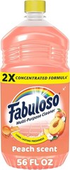 2X Concentrated Peach Scent Cleaner – No Rinse, 56 fl oz for Ultimate Freshness