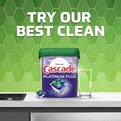 Cascade Complete Dishwasher Detergent Gel, Fresh, 75oz, 4 Pack
