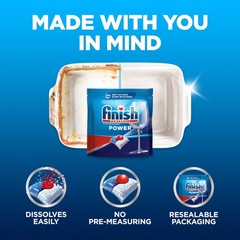 Finish Power Dishwasher Pods, No PreRinse Dishwasher Detergent Soap For Deep …