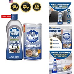 Cooktop Cleaner 13 oz Multipurpose Liquid Stovetop Cleanser + Cookware Cleans…
