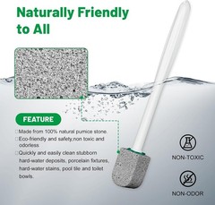 Pumice Stone Toilet Bowl Cleaner, 10 Pack, 11.8Inch Long Handle | Bathroom