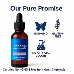 3x Nano Powered Esophageal Drops 60ML Stomach Digestive Support Drops 2oz