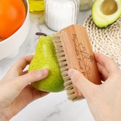 Vegetable Brush,Veggie Wash Brushes Potato Brush Cleaning for Beige