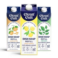 Clean Cult Fresh Basil Liquid Dish Soap Refills TGT Exclusive 32 fl oz 32 fl oz