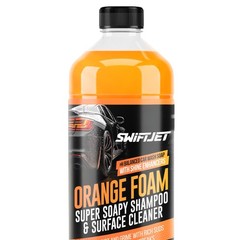 16 FL OZ Orange Foam Car Wash Soap pH Balanced Shampoo Surface Cleaner Suds