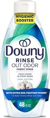 Downy Rinse Laundry Odor Remover and Fabric Softener, Cool Cotton Scent, 48 fl o