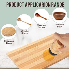 BONUMVITA Cutting Board Oil Wax Applicator – 2PCS Bamboo Wood Applicator for …