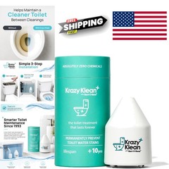 Toilet Tank Cleaner System Reduces Buildup and Stains Chemical Free Solution