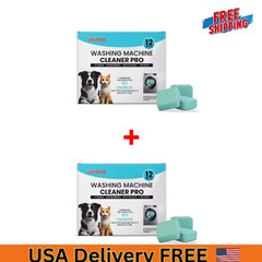 Washer Cleaner Tablet-24 Pack Deep Cleansing Tablet For Pet Hair Odor Washer New