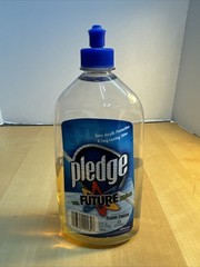 Vtg Pledge Future Floor Finish 27 oz Long Lasting Shine Acrylic Wax Cleaner 1/2
