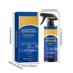 Quick Effect Car Coating Spray 2 Pack, Waterless Wash Polish, Paint Protection