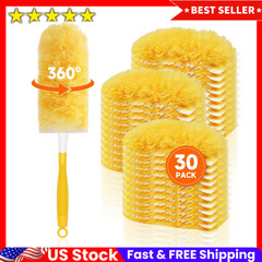 30 Count Duster Refills Compatible with Swiffer Dusters for Cleaning with 1 Hand