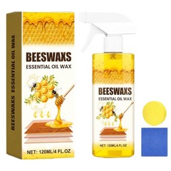 Natural Beeswax Wood Polish Spray with Sponge & Towel