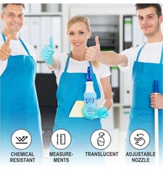 Plastic Spray Bottles 4 Pack 24 Oz All-Purpose Sprayer for Cleaning Solutions…