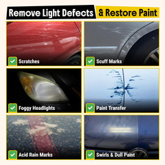 Scratch Repair and Swirl Remover – Car Paint Scratch Remover & Restorer Kit with