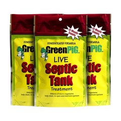 GREEN PIG 54A Live Tank Treatment Aids in The Breakdown of Septic Waste to Preve